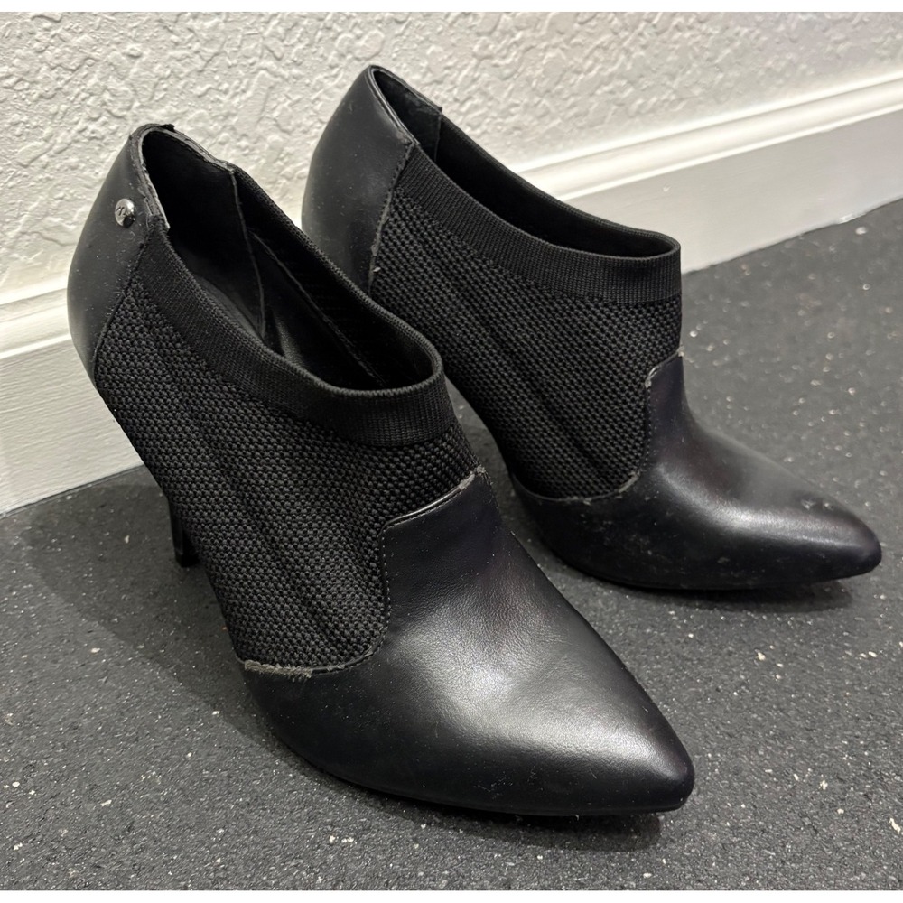 Simply Vera Vera Wang Black Pointed Toe Stiletto Ankle Booties‎ Shoes Size 7
